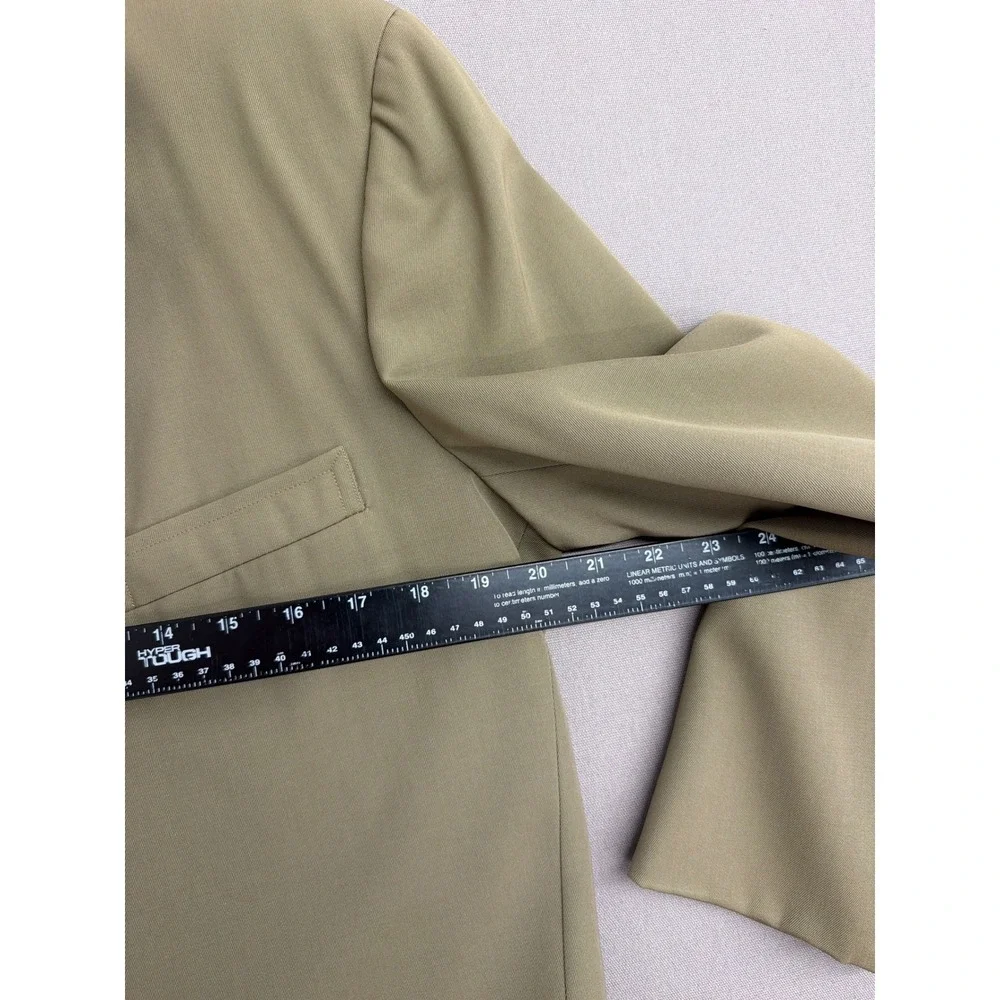 Brooks Brothers 346 Mens Vintage 3 Button Blazer Sport Coat Tan Khaki Union Made